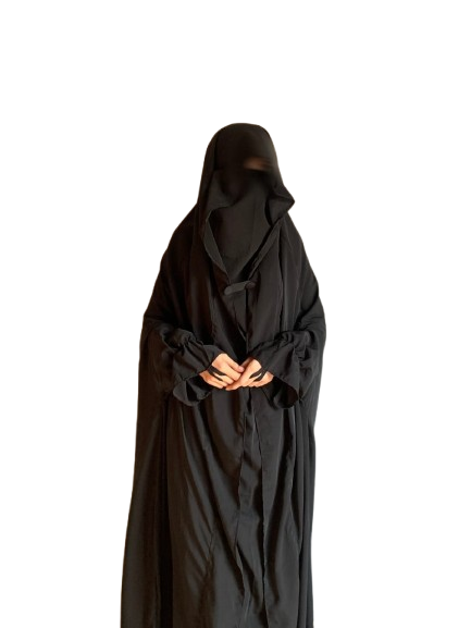 3 Piece Jilbab (Imported Stuff) Black colour - Image 2