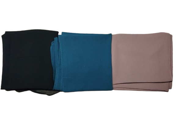 4 Georgette Hijabs (Large size)