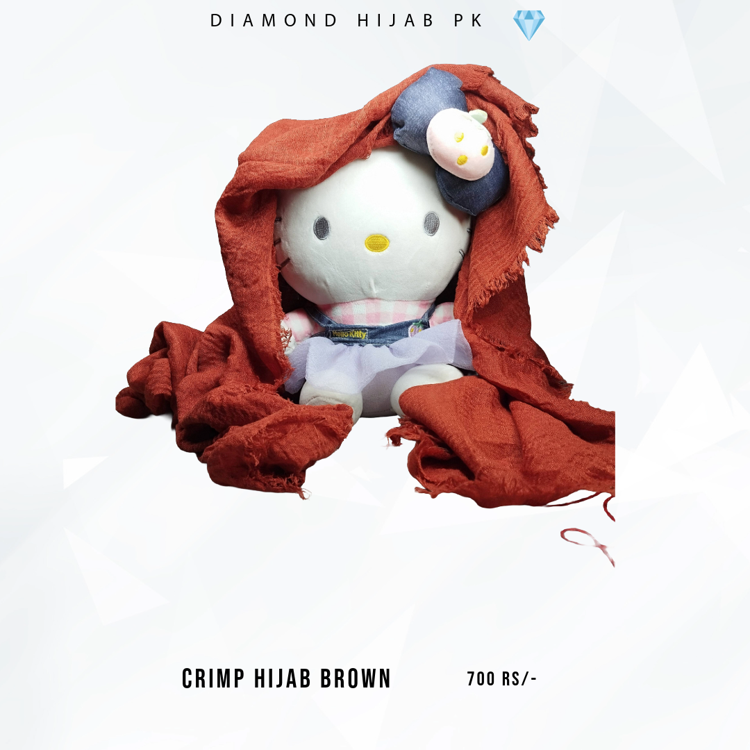 Crimp Hijab (Red colour)