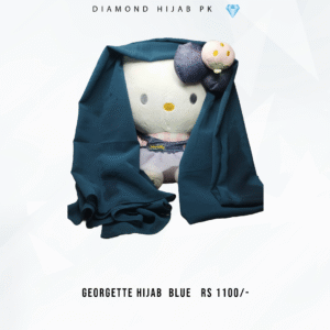 Georgette Hijab (Blue colour) (Large Size)