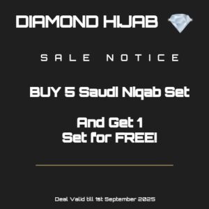 5 Saudi Hijab Niqab Set + 1 FREE