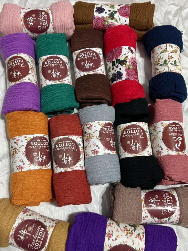 Crimp Hijabs (Different colors)