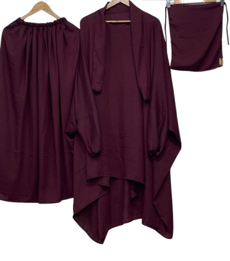Pack of 4 Jilbabs (Almost a free Jilbab) 3 piece Jilbab - Image 3