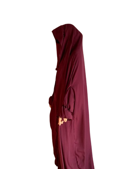 3 Piece Jilbab (Imported Stuff) Red colour - Image 2